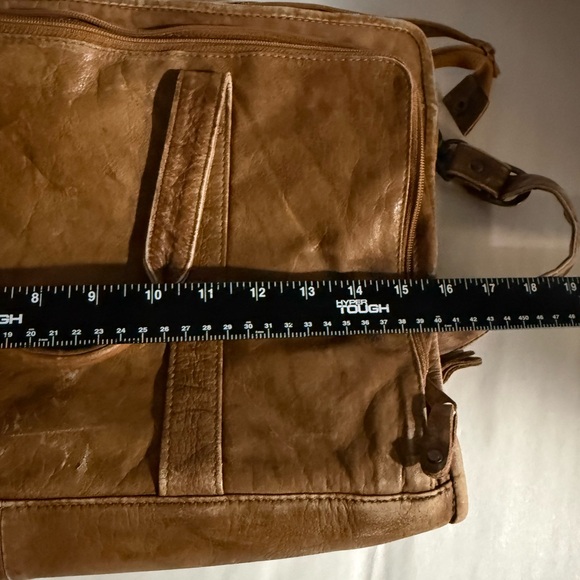 Wilson’s Leather Briefcase Super Distressed Light Brown - Picture 5 of 15